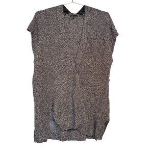 Eileen Fisher Linen Wool Blend Knit Cardigan Sweater Oversized  XS